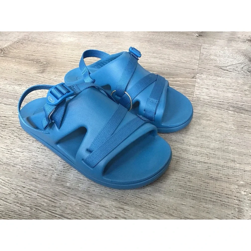 Chaco Ocean Blue Chillos Sport Strappy Adjustable Sandals Kids Size 6